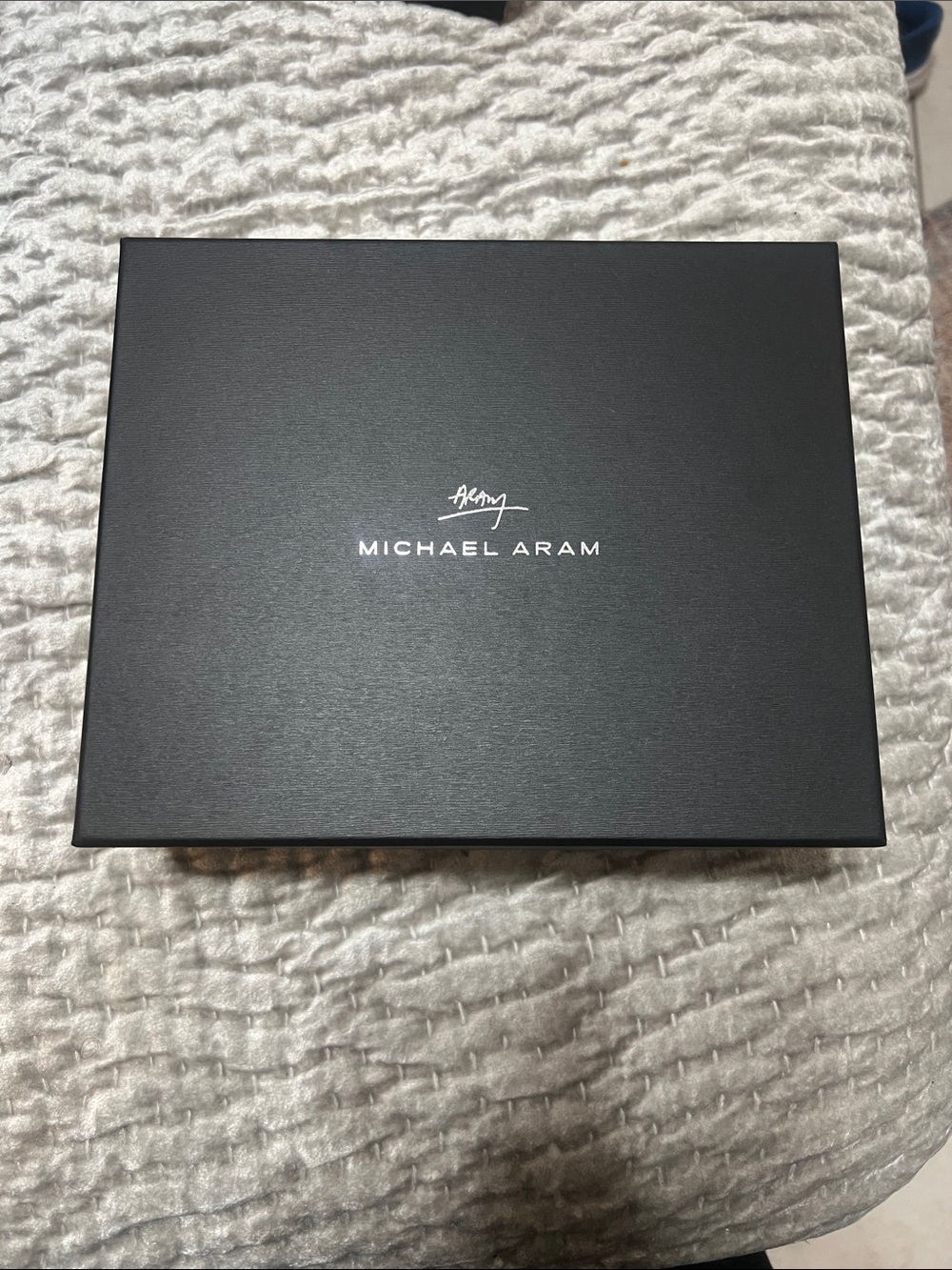 Michael Aram Black Gift Box with White Logo